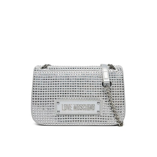 Torebka LOVE MOSCHINO JC4136PP1MLL196B Srebrny ze sklepu eobuwie.pl w kategorii Listonoszki - zdjęcie 182108257