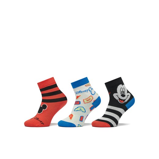 Zestaw 3 par wysokich skarpet dziecięcych adidas Mickey Mouse Crew Socks 3 Pairs 28_30 eobuwie.pl