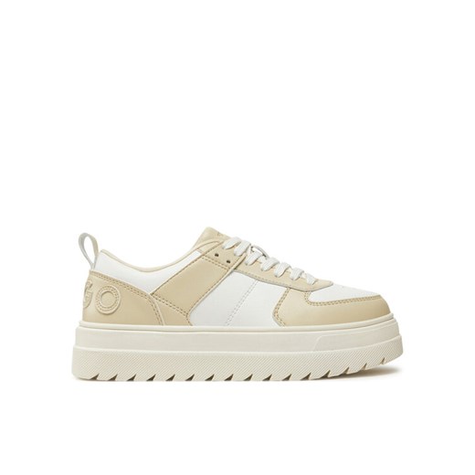 Sneakersy HUGO Lyssa 50536310 Beżowy ze sklepu eobuwie.pl w kategorii Buty sportowe damskie - zdjęcie 182108279