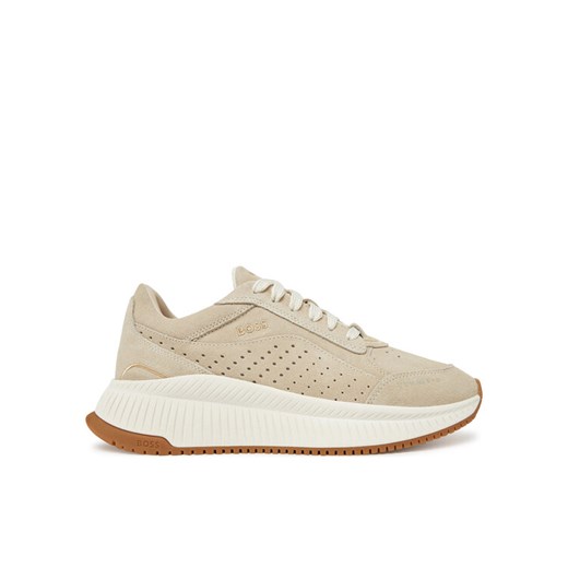 Sneakersy BOSS Ttnmevo 50536421 Beżowy ze sklepu eobuwie.pl w kategorii Buty sportowe damskie - zdjęcie 182108287