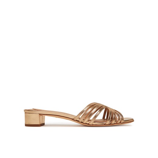 Klapki LAUREN RALPH LAUREN Fay 802966855001 Złoty ze sklepu eobuwie.pl w kategorii Klapki damskie - zdjęcie 182108746