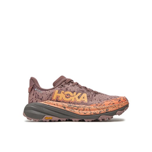 Buty do biegania Hoka Speedgoat 6 GTX GORE-TEX 1155151 Bordowy ze sklepu eobuwie.pl w kategorii Buty sportowe damskie - zdjęcie 182108815