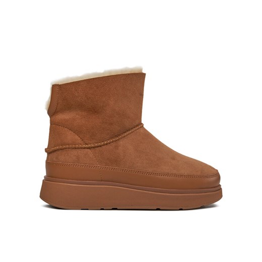 Śniegowce FitFlop Gen-Ff Shearling GS6-A69 Brązowy ze sklepu eobuwie.pl w kategorii Śniegowce damskie - zdjęcie 182108869