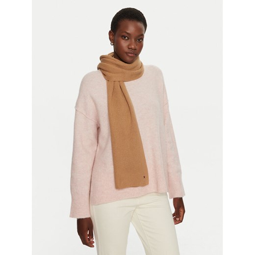 Szalik Tommy Hilfiger Essential AW0AW16640 Beżowy ze sklepu eobuwie.pl w kategorii Szaliki i chusty damskie - zdjęcie 182108898