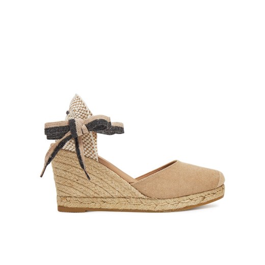 Espadryle Genuins Zeland Canvas G105908 Beżowy ze sklepu eobuwie.pl w kategorii Espadryle damskie - zdjęcie 182108947