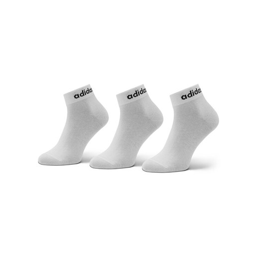 Skarpety Niskie Unisex adidas Think Linear Ankle Socks 3 Pairs HT3451 Biały ze sklepu eobuwie.pl w kategorii Skarpetki męskie - zdjęcie 182109238