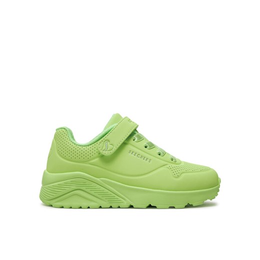 Sneakersy Skechers Uno Lite 310451L/LTGR Zielony ze sklepu eobuwie.pl w kategorii Buty sportowe dziecięce - zdjęcie 182109347