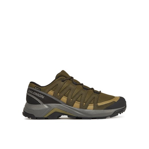 Trekkingi Salomon X-Adventure Recon Gore Tex L47813200 Zielony ze sklepu eobuwie.pl w kategorii Buty trekkingowe męskie - zdjęcie 182109415