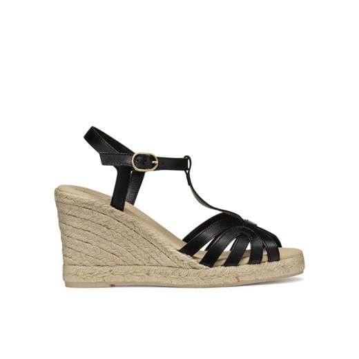 Espadryle Geox D Gelsa D55TPA 00043 C9999 Czarny ze sklepu eobuwie.pl w kategorii Espadryle damskie - zdjęcie 182109669