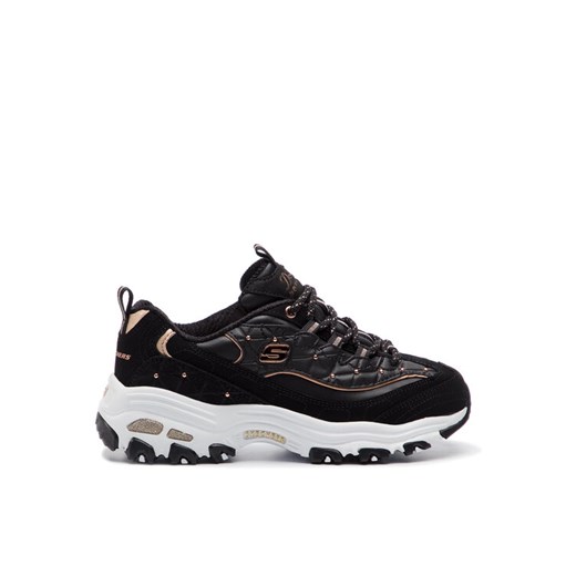 Sneakersy Skechers D'lites Glamour Feels 13087/BKRG Czarny ze sklepu eobuwie.pl w kategorii Buty sportowe damskie - zdjęcie 182109696