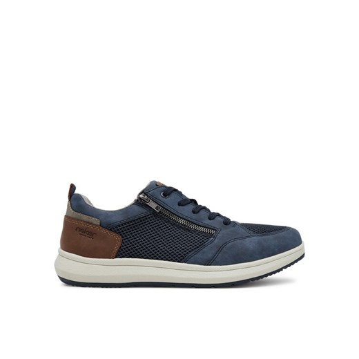 Sneakersy Rieker 16901-14 Granatowy ze sklepu eobuwie.pl w kategorii Buty sportowe męskie - zdjęcie 182109707