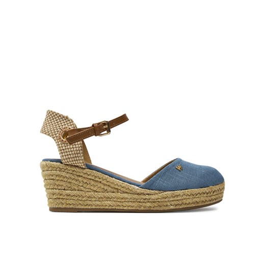Espadryle Wrangler Bela Women Semi Wedge 20241055 Niebieski ze sklepu eobuwie.pl w kategorii Espadryle damskie - zdjęcie 182109905