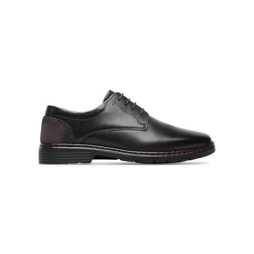 Półbuty Josef Seibel Alastair 01 42801 860 100 Czarny ze sklepu eobuwie.pl w kategorii Buty eleganckie męskie - zdjęcie 182109915
