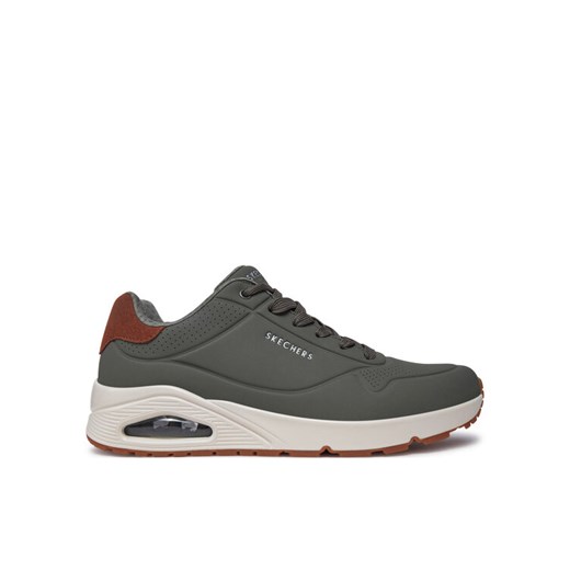 Sneakersy Skechers Uno - Suited On Air 183004 Zielony ze sklepu eobuwie.pl w kategorii Buty sportowe męskie - zdjęcie 182109937