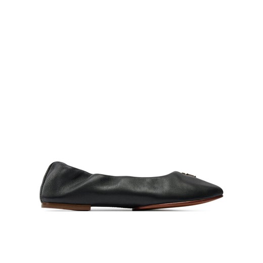 Baleriny Tommy Hilfiger Th Elevated Elastic Ballerina FW0FW07882 Czarny ze sklepu eobuwie.pl w kategorii Balerinki - zdjęcie 182109967