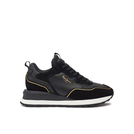 Sneakersy Pepe Jeans PLS60012 Czarny ze sklepu eobuwie.pl w kategorii Buty sportowe damskie - zdjęcie 182110017