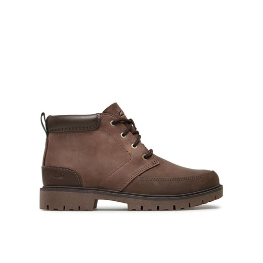Trapery Clarks Rossdale Mid 261734537 Brązowy ze sklepu eobuwie.pl w kategorii Buty zimowe męskie - zdjęcie 182110109