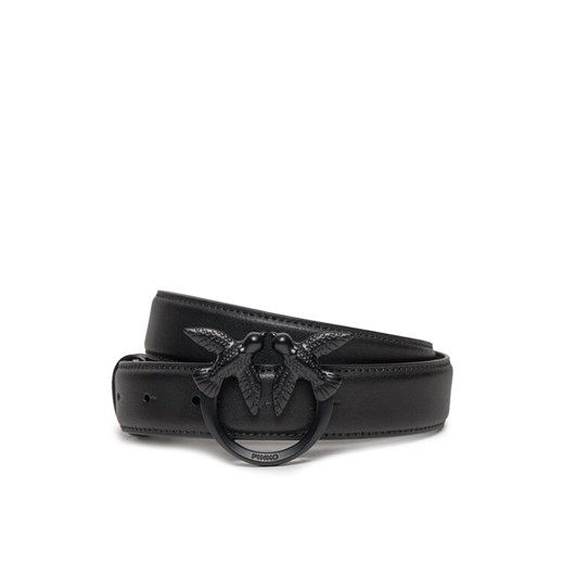 Pasek Damski Pinko Love Berry H3 Belt. PE 24 PLT01 100125 A1K2 Czarny ze sklepu eobuwie.pl w kategorii Paski damskie - zdjęcie 182110247