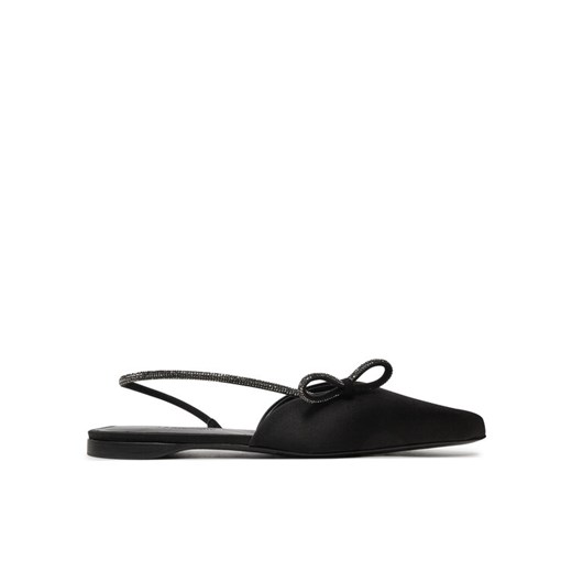 Sandały Max Mara Crystalsling 2424526431600 Czarny ze sklepu eobuwie.pl w kategorii Balerinki - zdjęcie 182110279