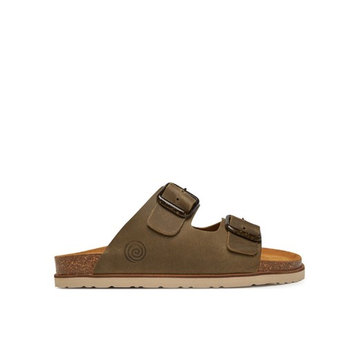 Klapki Dr. Brinkmann 700678-07 Khaki ze sklepu eobuwie.pl w kategorii Klapki damskie - zdjęcie 182110299