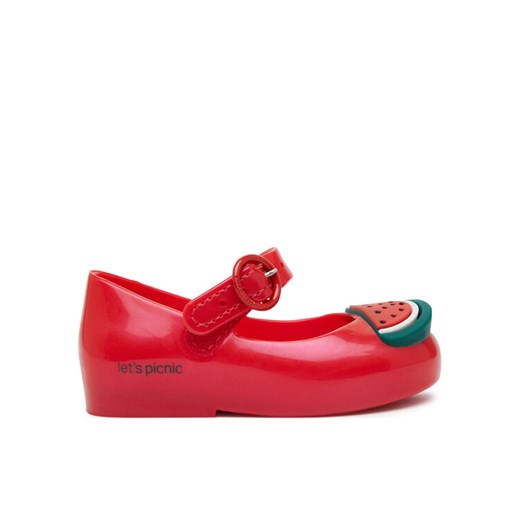 Baleriny Melissa Mini Melissa Sweet Love Picnic Bb 36009 Czerwony ze sklepu eobuwie.pl w kategorii Balerinki dziecięce - zdjęcie 182110445