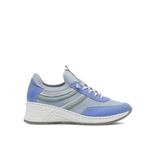 Sneakersy Rieker N4381-10 Błękitny ze sklepu eobuwie.pl w kategorii Buty sportowe damskie - zdjęcie 182110449
