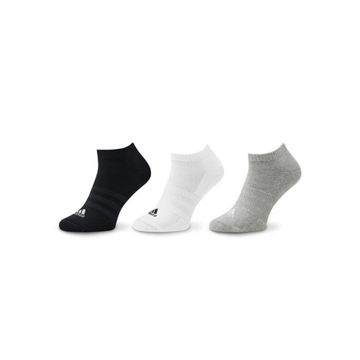 Skarpety stopki unisex adidas Cushioned Low-Cut Socks 3 Pairs IC1333 Szary ze sklepu eobuwie.pl w kategorii Skarpetki dziecięce - zdjęcie 182110488