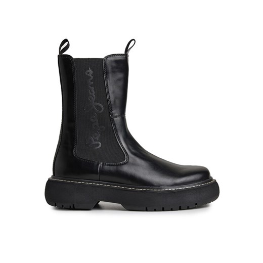Botki Pepe Jeans PLS50504 Czarny ze sklepu eobuwie.pl w kategorii Botki - zdjęcie 182110677