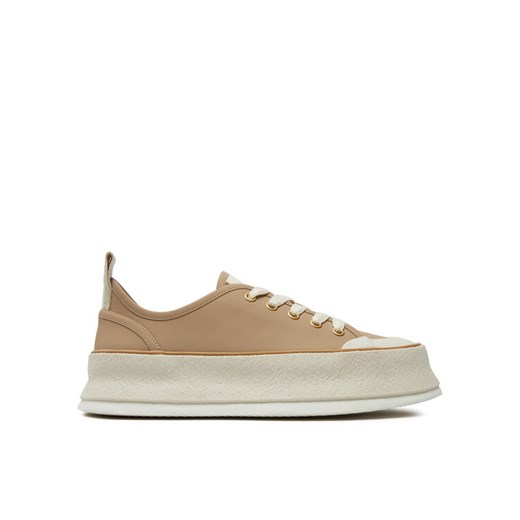 Trampki Max Mara Prefallsneaker 2424766011 Beżowy ze sklepu eobuwie.pl w kategorii Trampki damskie - zdjęcie 182110865