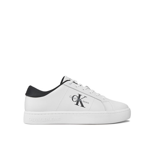 Sneakersy Calvin Klein Jeans Classic Cupsole Low Laceup Lth YM0YM00864 Beżowy ze sklepu eobuwie.pl w kategorii Buty sportowe damskie - zdjęcie 182110939