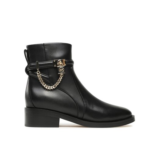 Botki MICHAEL Michael Kors Hamilton Flat Bootie 40F3HAME5L Czarny ze sklepu eobuwie.pl w kategorii Botki - zdjęcie 182110979