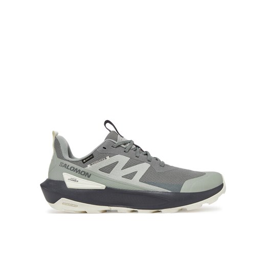 Trekkingi Salomon Elixir Activ Gore-Tex L47757800 Szary ze sklepu eobuwie.pl w kategorii Buty trekkingowe męskie - zdjęcie 182111175