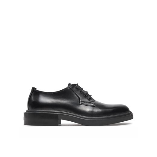 Półbuty Calvin Klein Postman Derby HM0HM01837 Czarny ze sklepu eobuwie.pl w kategorii Buty eleganckie męskie - zdjęcie 182111207