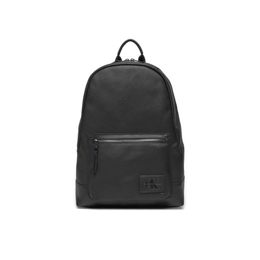 Plecak Calvin Klein Jeans Coated Center Zip K50K512997 Czarny ze sklepu eobuwie.pl w kategorii Plecaki - zdjęcie 182111346
