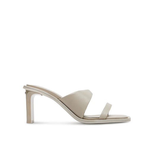 Klapki Calvin Klein Heel Slide 70 Lth HW0HW02072 Beżowy Calvin Klein 38 eobuwie.pl