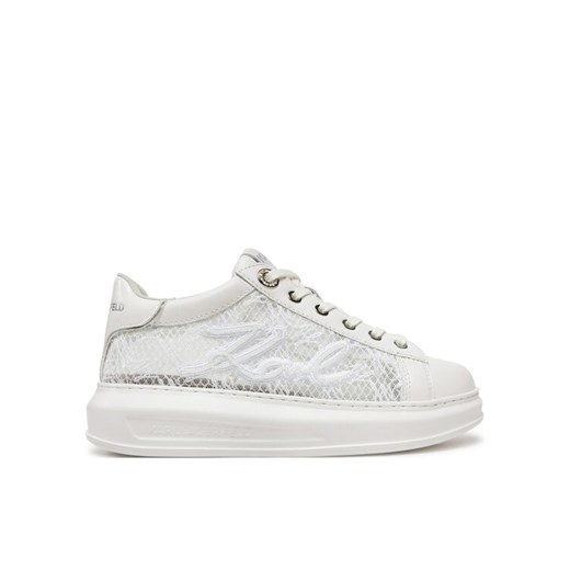 Sneakersy KARL LAGERFELD Kapri KL62511F Biały ze sklepu eobuwie.pl w kategorii Buty sportowe damskie - zdjęcie 182111567