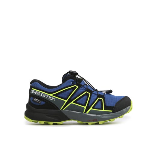 Buty do biegania Salomon Speedcross Cswp J 417258 09 M0 Niebieski ze sklepu eobuwie.pl w kategorii Buty trekkingowe dziecięce - zdjęcie 182111617