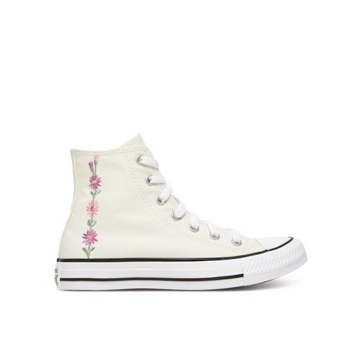 Trampki Converse Chuck Taylor All Star Florals A11774C Écru ze sklepu eobuwie.pl w kategorii Trampki dziecięce - zdjęcie 182111677