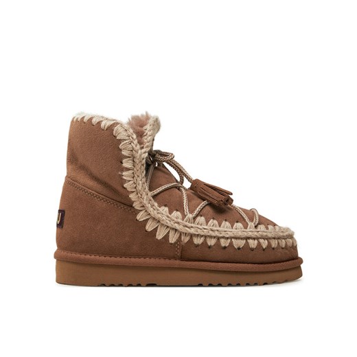 Śniegowce Mou Eskimo Scoubidoo Lace FW101124A Brązowy ze sklepu eobuwie.pl w kategorii Śniegowce damskie - zdjęcie 182111788