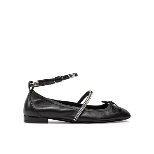 Baleriny Stuart Weitzman Stefannie Balet Flat SI443 Czarny ze sklepu eobuwie.pl w kategorii Balerinki - zdjęcie 182111869