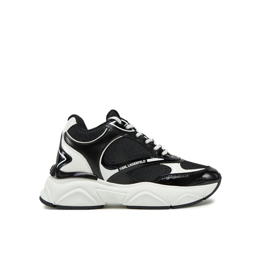 Sneakersy KARL LAGERFELD Komet Wedge KL65724A Czarny ze sklepu eobuwie.pl w kategorii Buty sportowe damskie - zdjęcie 182111886