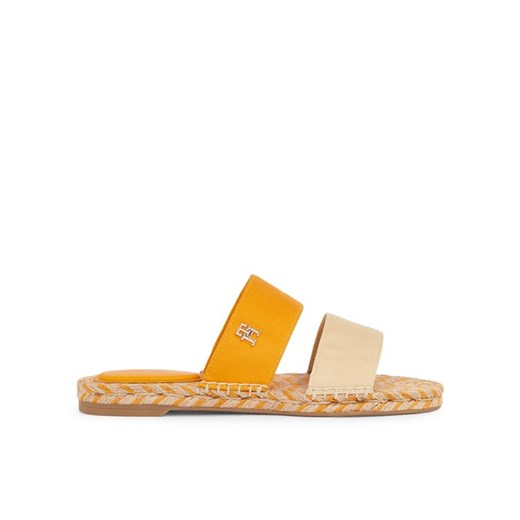 Espadryle Tommy Hilfiger FW0FW07747 Pomarańczowy ze sklepu eobuwie.pl w kategorii Klapki damskie - zdjęcie 182111897