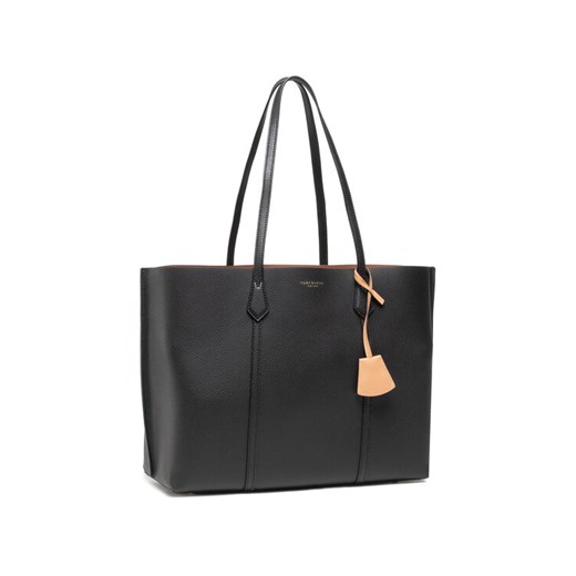 Torebka Tory Burch Perry Triple-Compartment Tote 81932 Czarny ze sklepu eobuwie.pl w kategorii Torby Shopper bag - zdjęcie 182112025