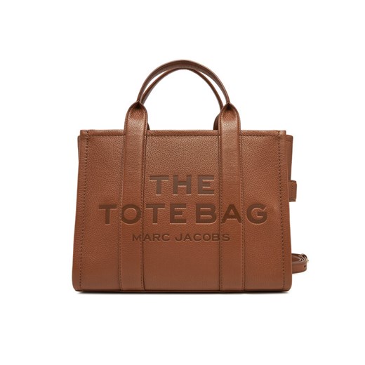 Torebka Marc Jacobs The Leather Medium Tote Bag H004L01PF21 Brązowy Marc Jacobs 00 eobuwie.pl