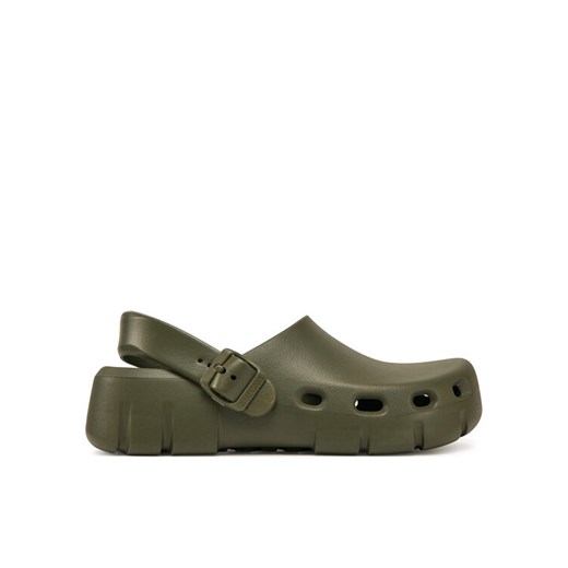 Klapki Birkenstock Birki-Flow EVA 1028741 Khaki ze sklepu eobuwie.pl w kategorii Klapki damskie - zdjęcie 182112089