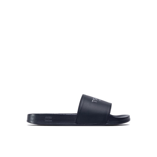Klapki Tommy Hilfiger Th Glitter Pool Slide FW0FW04982 Granatowy ze sklepu eobuwie.pl w kategorii Klapki damskie - zdjęcie 182112236