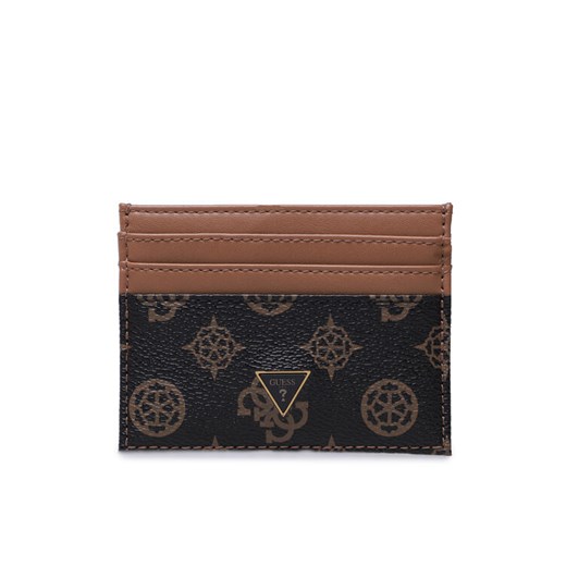 Etui na karty kredytowe Guess Peony Slg SMPEON LEA25 Brązowy ze sklepu eobuwie.pl w kategorii Etui - zdjęcie 182112266