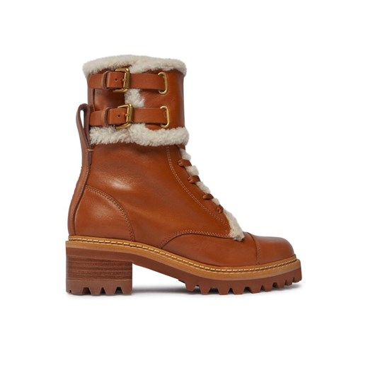Botki See By Chloé SB39152C Brązowy ze sklepu eobuwie.pl w kategorii Botki - zdjęcie 182112299