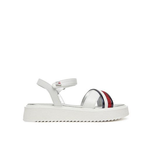 Sandały Tommy Hilfiger Sandal T4A2-33799-0273 Biały ze sklepu eobuwie.pl w kategorii Sandały dziecięce - zdjęcie 182112398