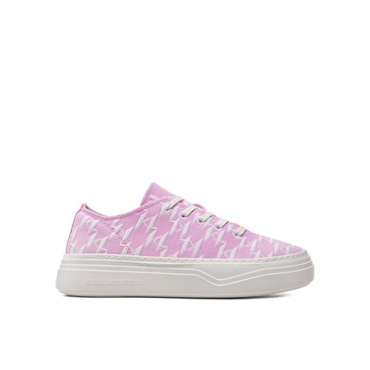 Sneakersy KARL LAGERFELD KL63421 Fioletowy ze sklepu eobuwie.pl w kategorii Trampki damskie - zdjęcie 182112489